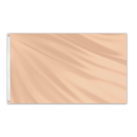 Global Flags Unlimited Solid Color Outdoor Nylon Flag 3' x 5' - Peach 204661